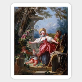 Blind-Man’s Buff - Jean-Honoré Fragonard Sticker